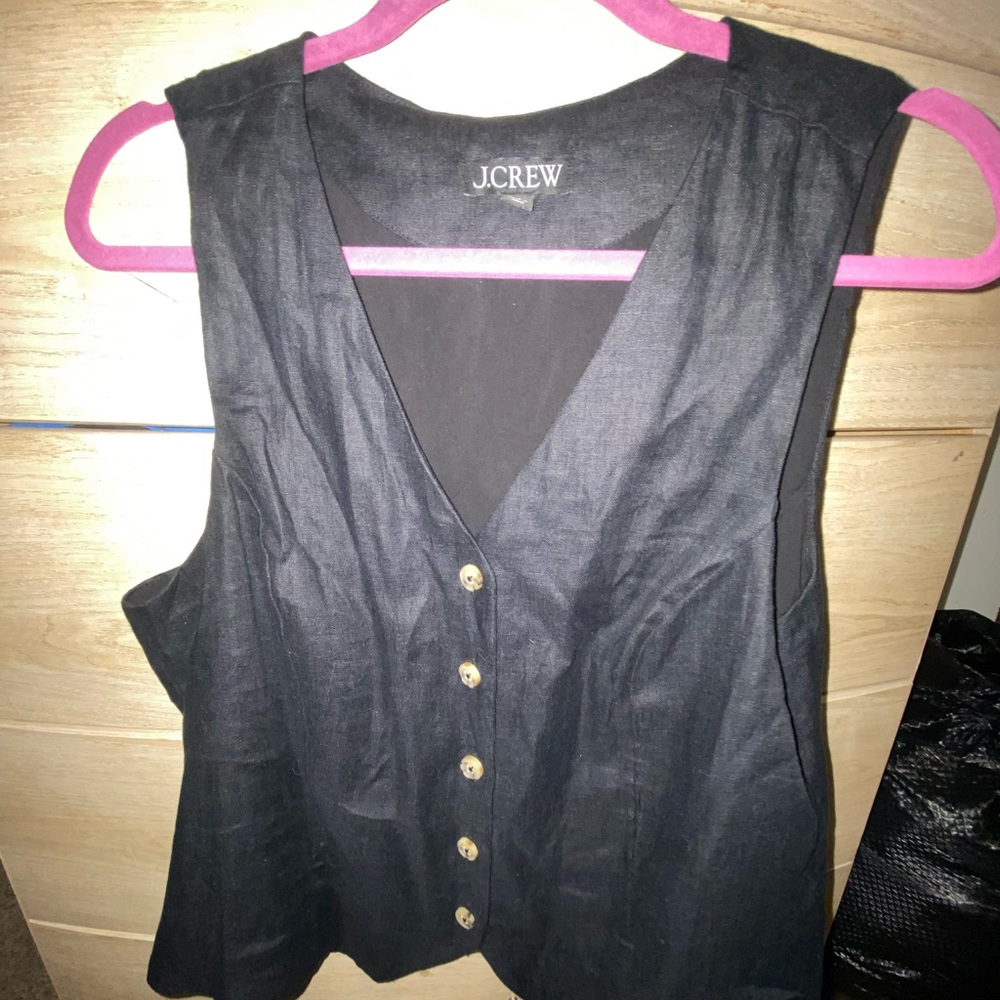 J crew Linen vest
